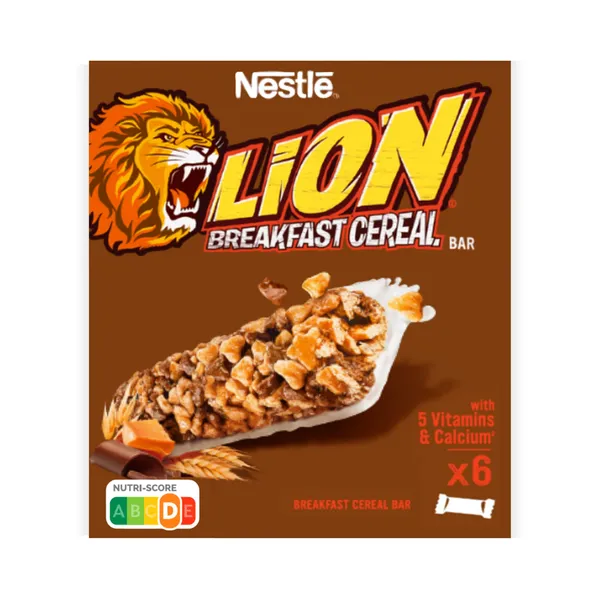 Hommikusöögibatoon Lion 6-pakk, NESTLÉ, 150 g