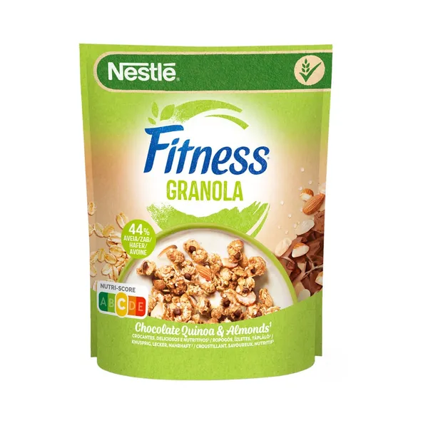 Hommikusöök Fitness Granola Quinoa, sokolaadi ja pähklitega, NESTLÉ, 300 g