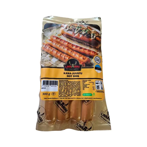 Hot dogi vorstid kana-juust, LINNAMÄE LIHATÖÖSTUS, 300g