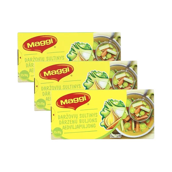 HULGI Aedviljapuljong 3tk, MAGGI, 3x120g