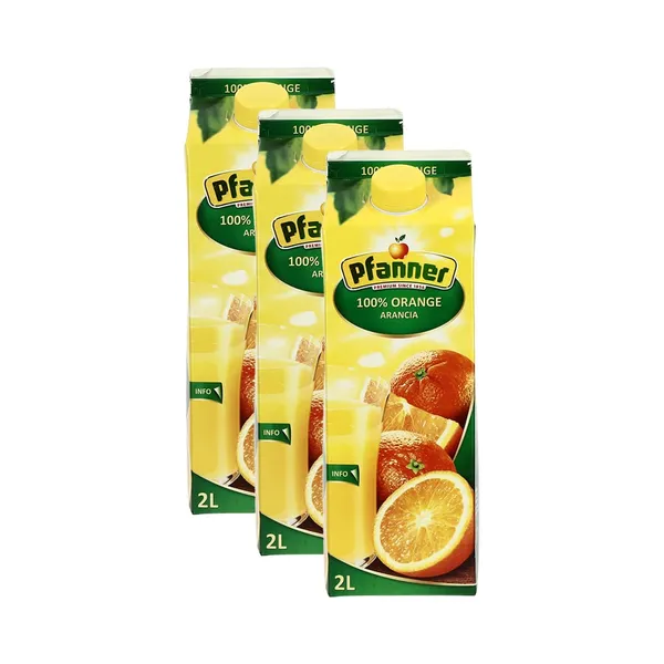 HULGI Apelsinimahl 100% 3tk, PFANNER, 3 x 2 L