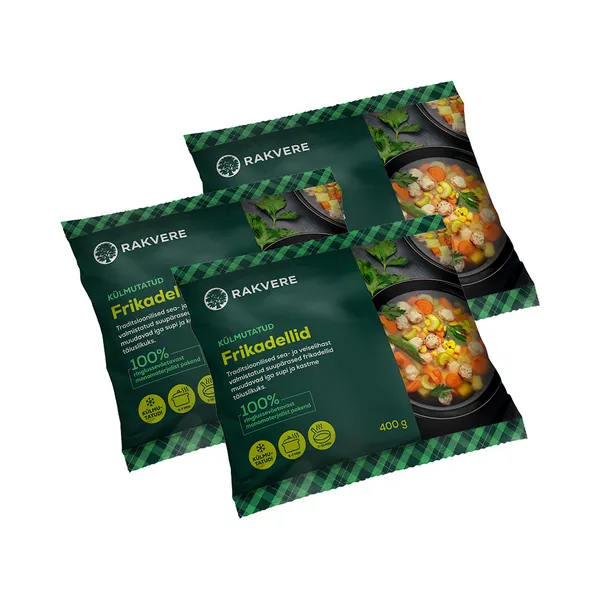 HULGI Frikadellid 3tk, RAKVERE, 3 x 400g