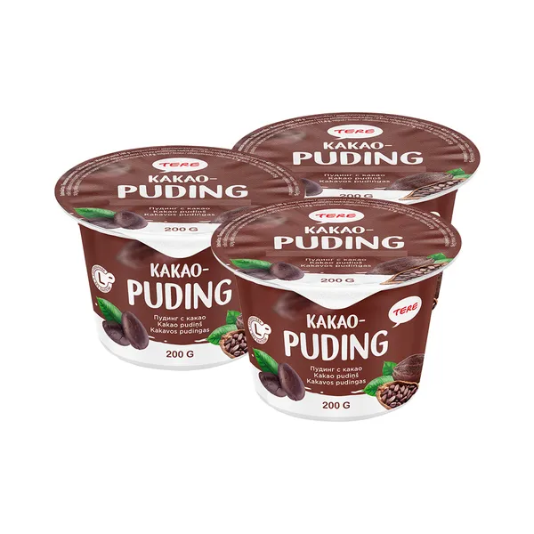 HULGI Kakaopuding laktoosivaba 3tk, TERE, 3 x 200 g