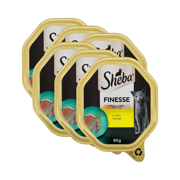 HULGI Kiisueine pasteet  kanaga 6tk, SHEBA, 6 x 85g