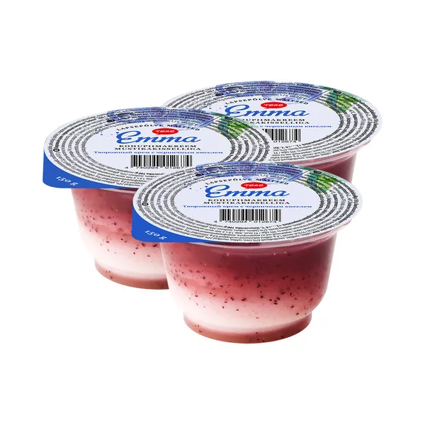 HULGI Kohupiimakreem mustikakisselliga 3tk, TERE, 3 x 150g