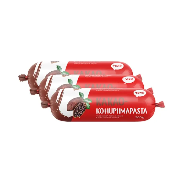 HULGI Kohupiimapasta kakao 3tk, TERE, 3 x 300g