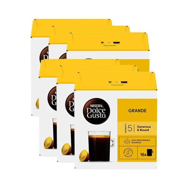 HULGI Kohvikapslid Dolce Gusto Grande 6tk, NESCAFE, 6 x 16tk