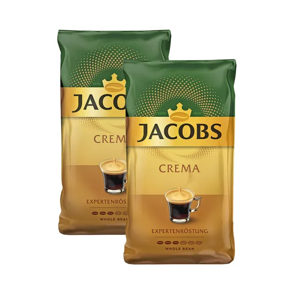 HULGI Kohviuba Crema 2tk, JACOBS, 2 x 1kg