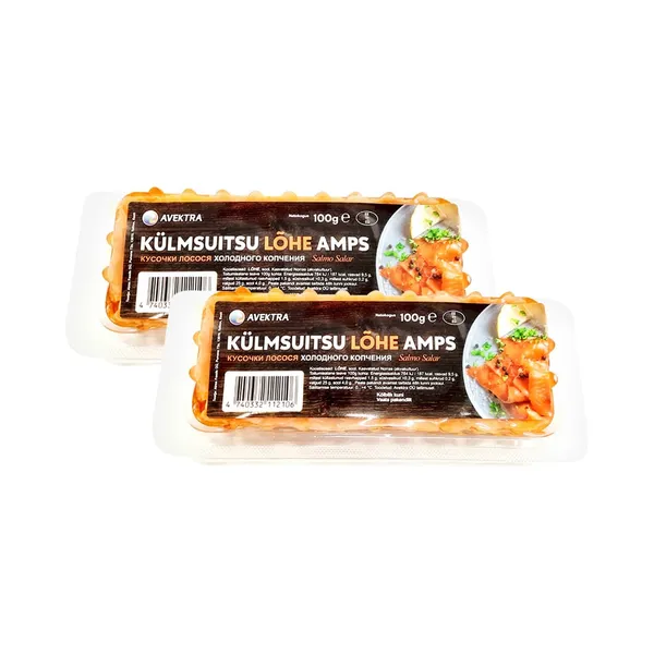 HULGI Külmsuitsulõhe tükid 2tk, AVEKTRA, 2x100g