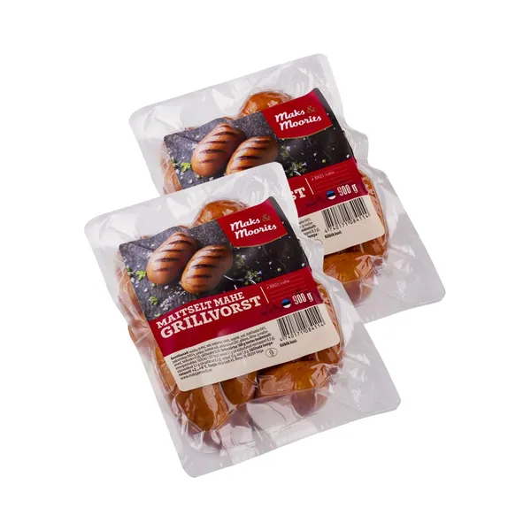 HULGI Maitselt mahedad grillvorstid 2 tk, MAKS&MOORITS, 2 x 900g