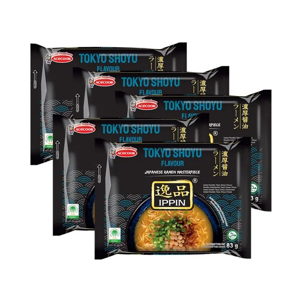 HULGI Ramen kiirnuudlid Shoyu 5tk, IPPIN, 5x83g