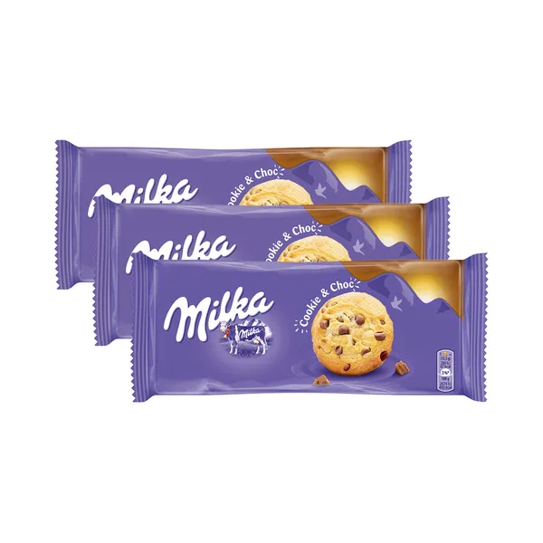 HULGI Šokolaadiküpsis 3tk, MILKA, 3x135g