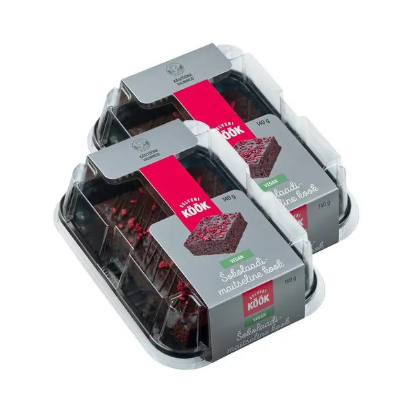 HULGI  Šokolaadimaitseline kook vegan 2TK, SELVERI KÖÖK, 2 x 140g