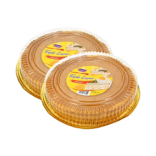 HULGI Tordipõhi 3-kihiline, hele 2tk, KUCHENMEISTER, 2 x 400g