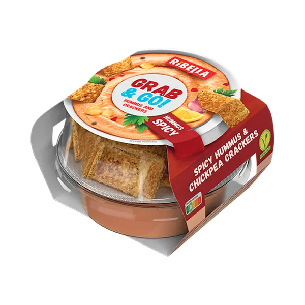 Hummus pikantne kikerhernekrõpsudega, RIBELLA, 130 g