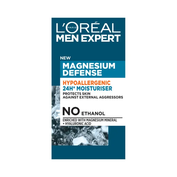 Hüpoallergeenne näokreem Magnesium Defence, meestele, L'OREAL PARIS, 50 ml