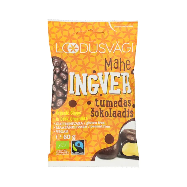 Ingver tumedas šokolaadis, LOODUSVÄGI, 50 g