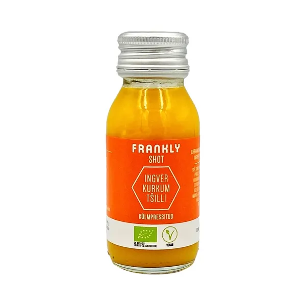 Ingveri, kurkumi ja tšilli Shot, FRANKLY, 60 ml