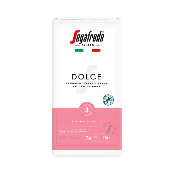 Jahvatatud kohv Dolce, SEGAFREDO, 450 g