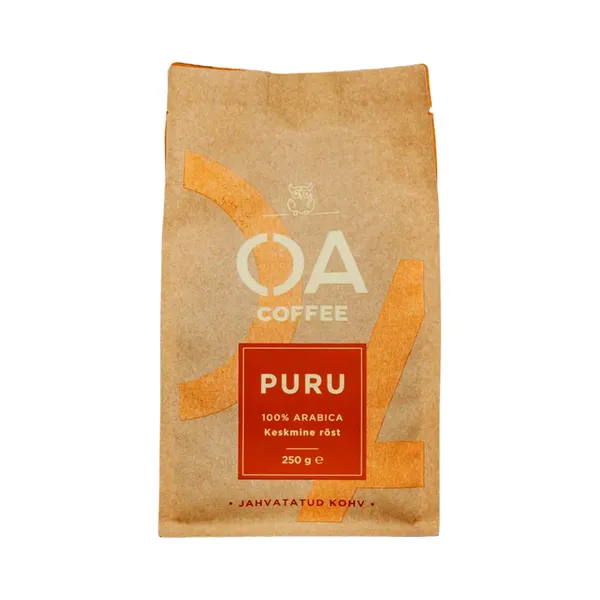 Jahvatatud kohv Puru, OA, 250 g