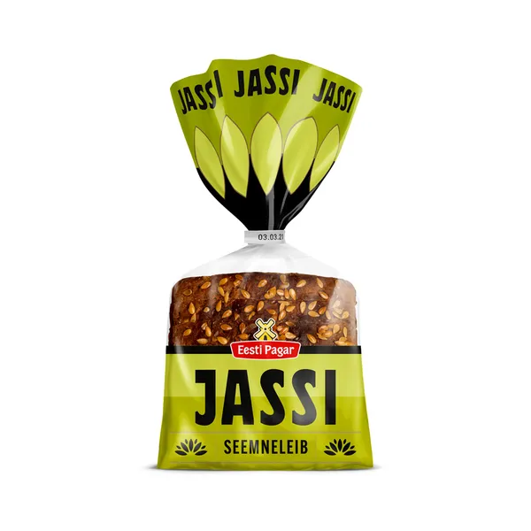 Jassi seemneleib 1/2 viilutatud, EESTI PAGAR, 310 g
