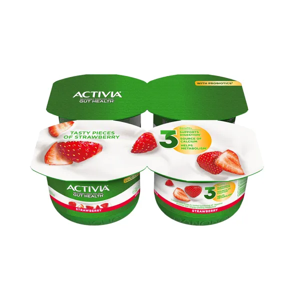 Jogurt maasika 4x120g, ACTIVIA, 480 g