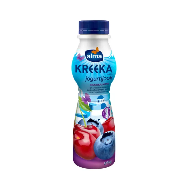 Jogurtijook kreeka stiilis mustika-kirsi, ALMA, 275 g