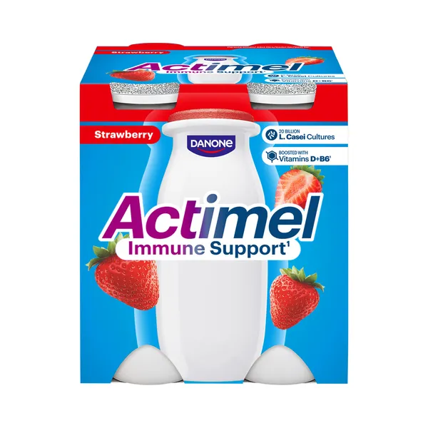 Jogurtijook maasika 4x100g, ACTIMEL, 400 g