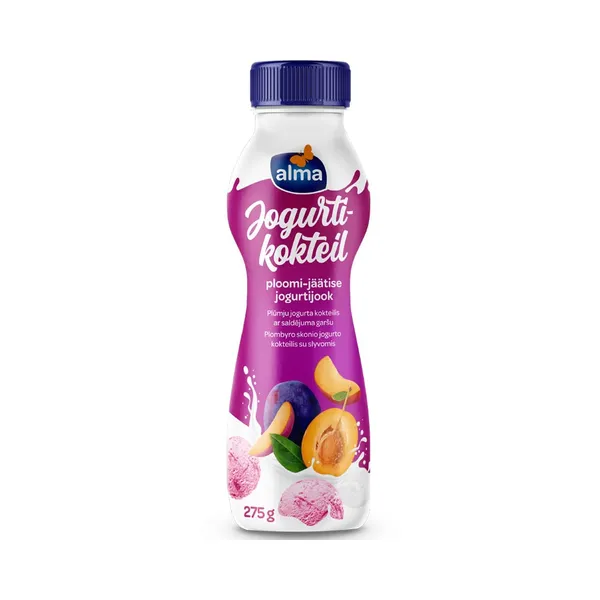 Jogurtijook ploomi-jäätisemaitseline, ALMA, 275 g