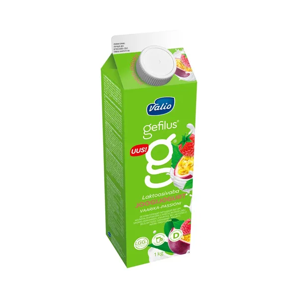 Joogijogurt vaarika-passioni laktoosivaba, GEFILUS, 1 L