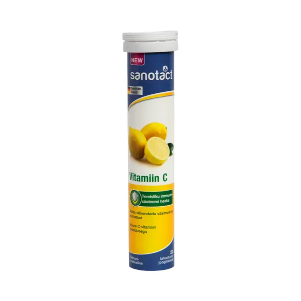 Joogitabletid vitamiin C, SANOTACT, 82 g