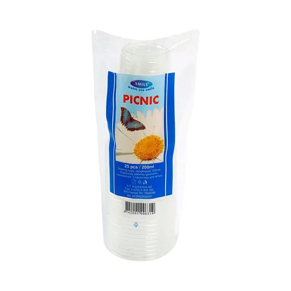 Joogitopsid Picnic 200ml, SMILE, 25 tk