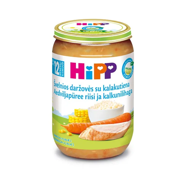 Juurviljapüree kalkunilihaga mahe 12+, HIPP, 220 g