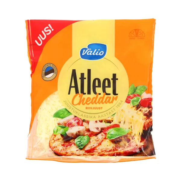 Juust Atleet Cheddar riivitud, VALIO, 200 g