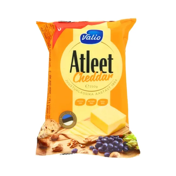 Juust Atleet Cheddar, VALIO, 250 g