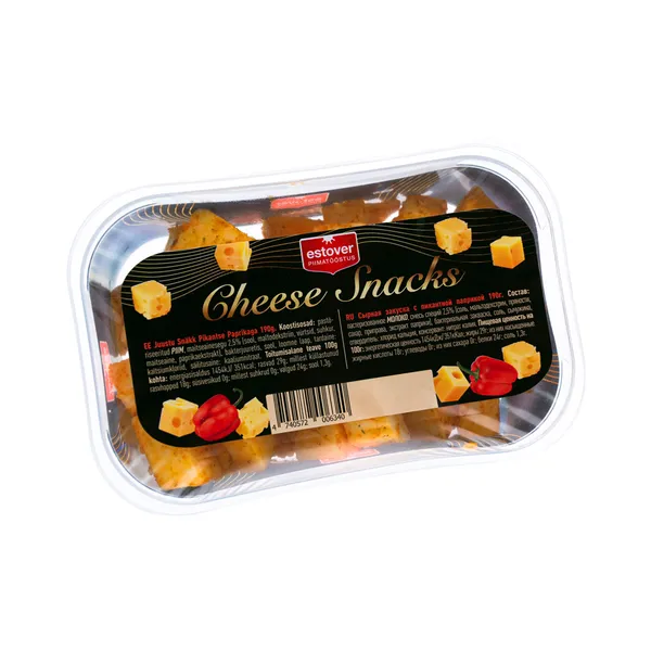 Juustu snäkk pikantse paprikaga, ESTOVER, 190 g