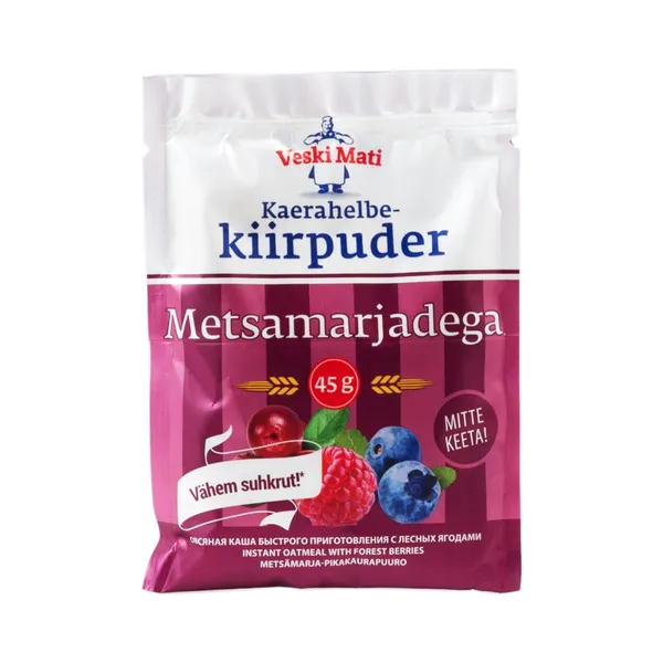 Kaerahelbe kiirpuder metsamarjadega, VESKI MATI, 45 g