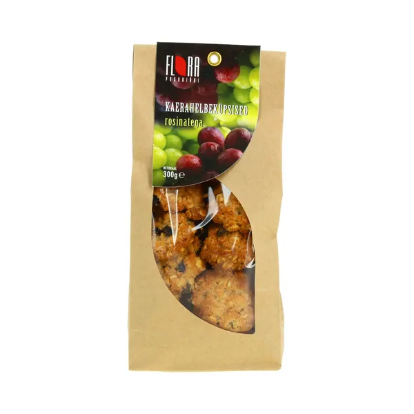 Kaerahelbeküpsised rosinatega, FLORA, 300 g