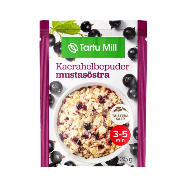 Kaerahelbepuder mustasõstra, TARTU MILL, 35 g