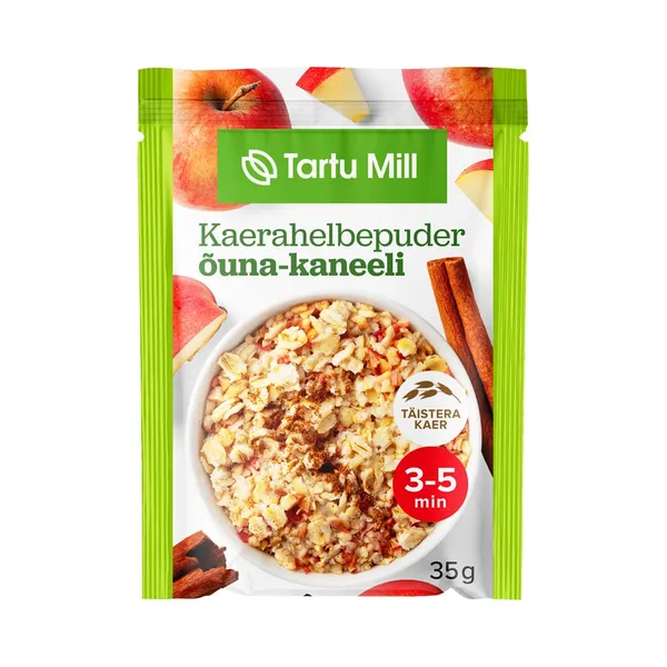 Kaerahelbepuder õuna-kaneeli, TARTU MILL, 35 g