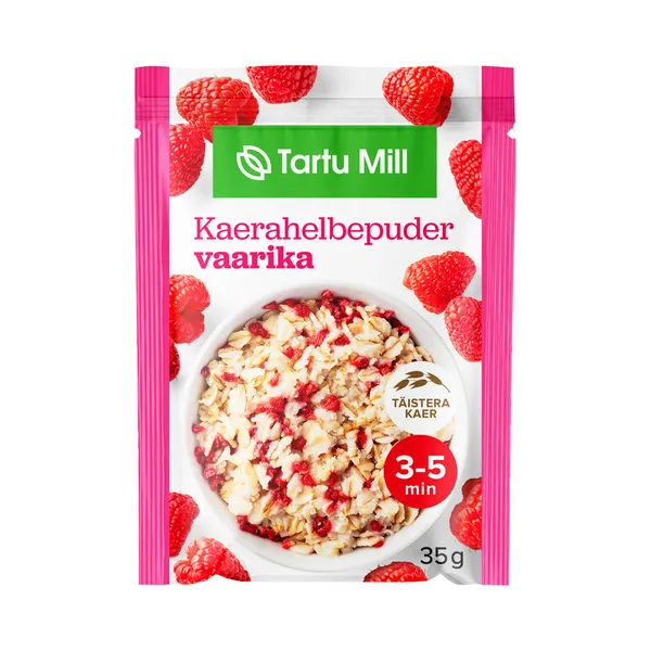 Kaerahelbepuder vaarika TARTU MILL 35g
