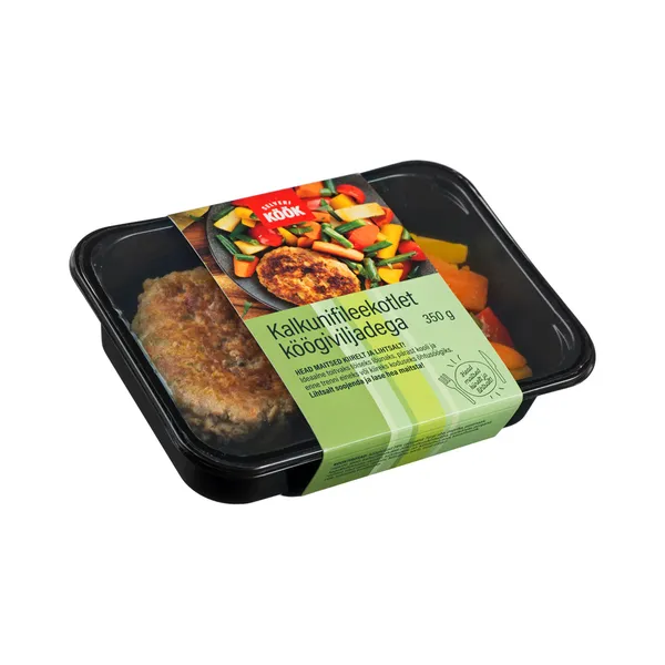 Kalkunifileekotlet köögiviljadega, SELVERI KÖÖK, 350 g