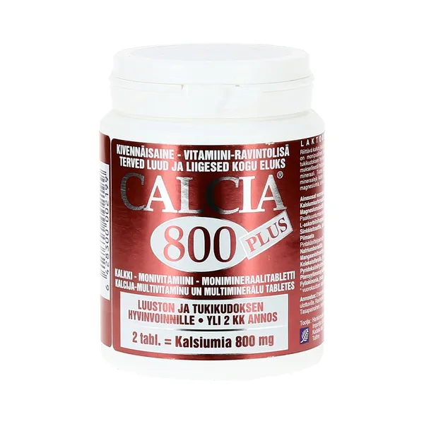 KaltsiumitablettCalcia 800+N140, LOODUSTOODE, 223 g