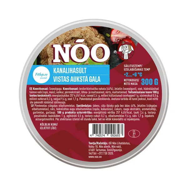Kanasült Fitlap, NÕO LIHAVÜRST, 300 g