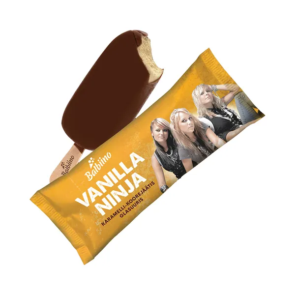 Karamelli-koorejäätis glasuuris, VANILLA NINJA, 80 g