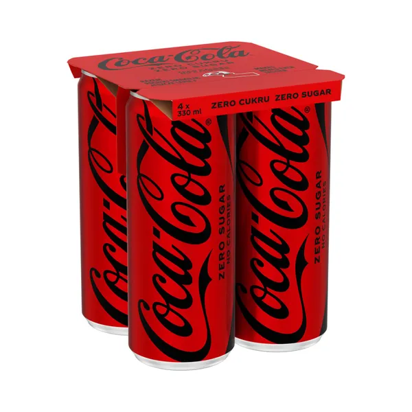 Karastusjook Coca-Cola Zero 4x330, COCA-COLA ZERO, 1 tk