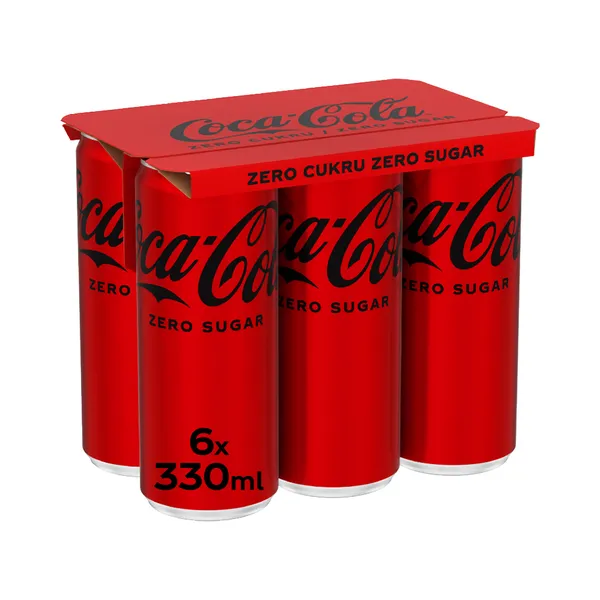 Karastusjook Coca-Cola Zero 6-pakk magusainetega, COCA-COLA ZERO, 6 x 330ml