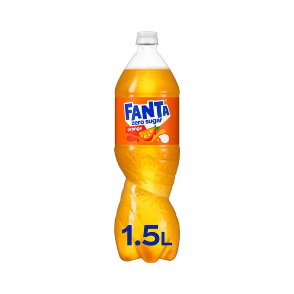 Karastusjook Fanta Zero apelsini magusainetega, FANTA, 1,5L