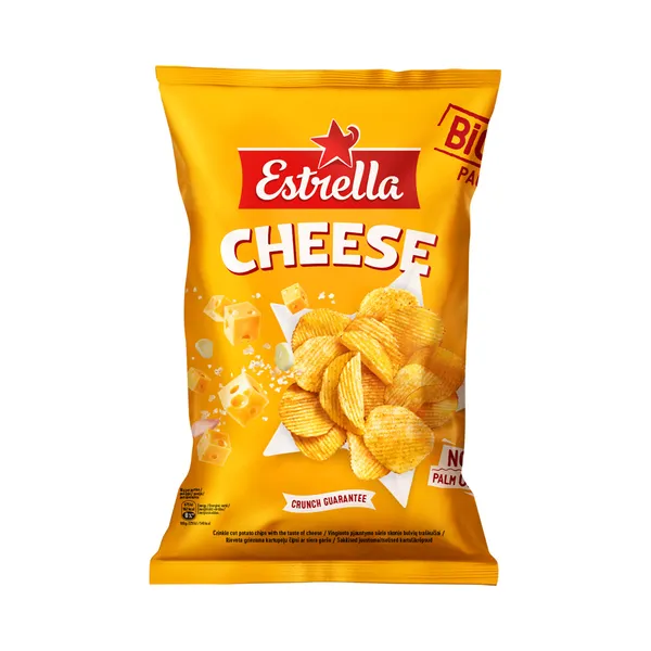 Sakilised ESTRELLA juustumaitselised kartulikrõpsud 180 g