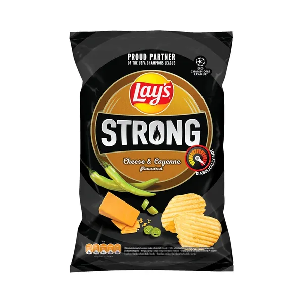 Kartulikrõps Strong juustu- ja Cayenne maitselised, LAY'S, 120 g